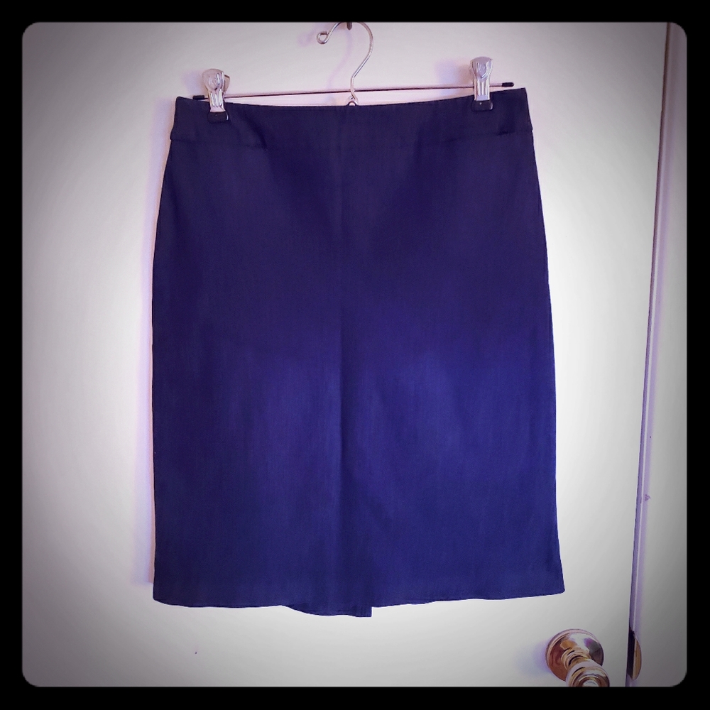 New York & Co Blue Jean Pencil Skirt Sz2